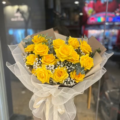 Bó Hoa Hồng Đỏ Lãng Mạn