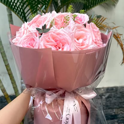 Bó Hoa Hồng Pastel Nhẹ Nhàng